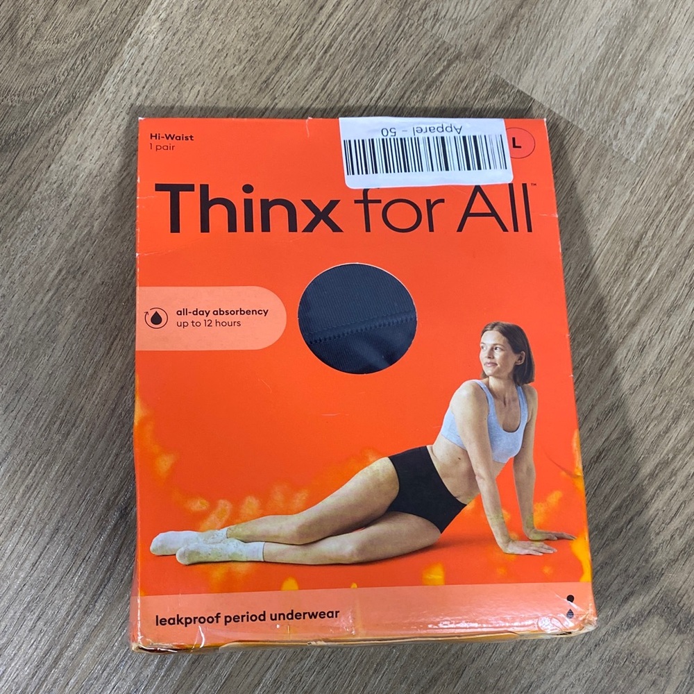 Thinx Leakproof Period Underwear - Black Large